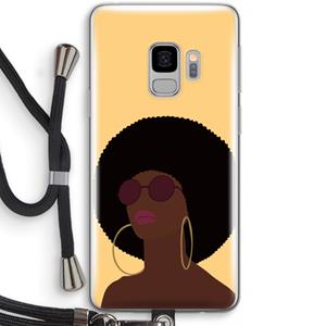 CaseCompany Golden hour: Samsung Galaxy S9 Transparant Hoesje met koord