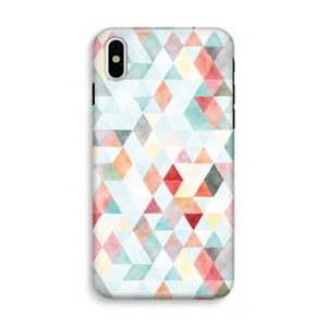 CaseCompany Gekleurde driehoekjes pastel: iPhone XS Tough Case