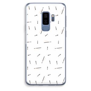 CaseCompany Hipster stripes: Samsung Galaxy S9 Plus Transparant Hoesje