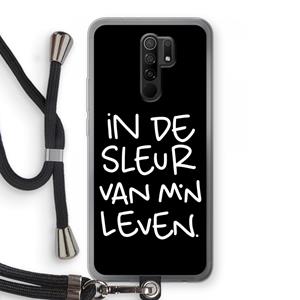 CaseCompany De Sleur: Xiaomi Redmi 9 Transparant Hoesje met koord