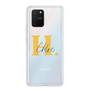 CaseCompany Amber Script: Samsung Galaxy S10 Lite Transparant Hoesje
