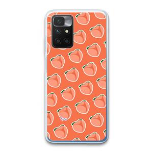 CaseCompany Just peachy: Xiaomi Redmi 10 Transparant Hoesje
