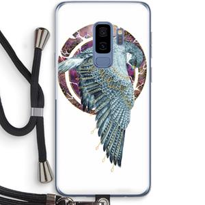 CaseCompany Golden Falcon: Samsung Galaxy S9 Plus Transparant Hoesje met koord