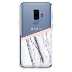 CaseCompany A touch of peach: Samsung Galaxy S9 Plus Transparant Hoesje