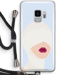 CaseCompany Incognito: Samsung Galaxy S9 Transparant Hoesje met koord