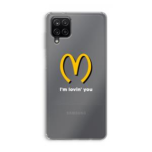 CaseCompany I'm lovin' you: Samsung Galaxy A12 Transparant Hoesje