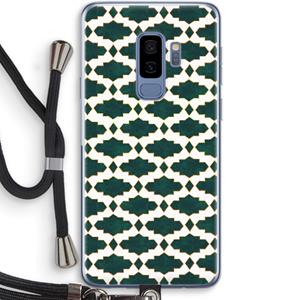CaseCompany Moroccan tiles: Samsung Galaxy S9 Plus Transparant Hoesje met koord