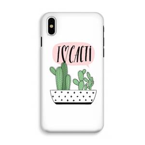 CaseCompany I love cacti: iPhone XS Tough Case