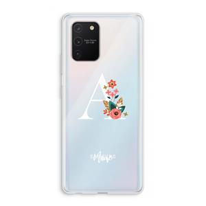 CaseCompany Pink Bouquet: Samsung Galaxy S10 Lite Transparant Hoesje