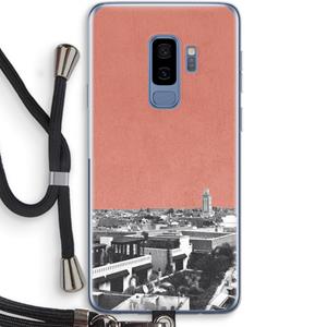 CaseCompany Marrakech Skyline : Samsung Galaxy S9 Plus Transparant Hoesje met koord