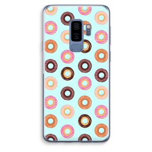 CaseCompany Donuts: Samsung Galaxy S9 Plus Transparant Hoesje