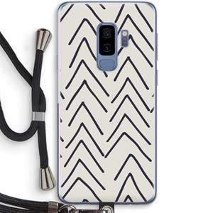 CaseCompany Marrakech Arrows: Samsung Galaxy S9 Plus Transparant Hoesje met koord