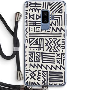 CaseCompany Marrakech print: Samsung Galaxy S9 Plus Transparant Hoesje met koord