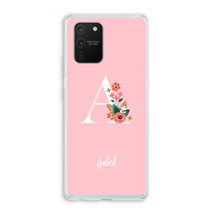 CaseCompany Pink Bouquet: Samsung Galaxy S10 Lite Transparant Hoesje