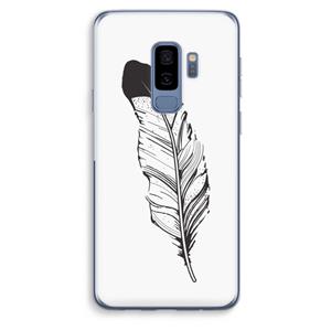 CaseCompany Pluim: Samsung Galaxy S9 Plus Transparant Hoesje
