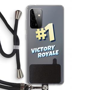 CaseCompany Victory Royale: Samsung Galaxy A72 5G Transparant Hoesje met koord