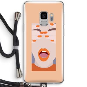 CaseCompany Surprise: Samsung Galaxy S9 Transparant Hoesje met koord