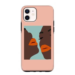 CaseCompany Orange lips: iPhone 12 mini Tough Case
