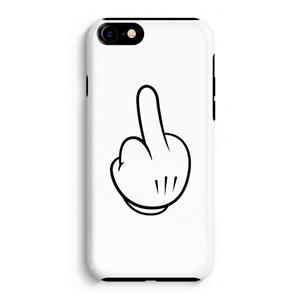 CaseCompany Middle finger white: iPhone 8 Tough Case