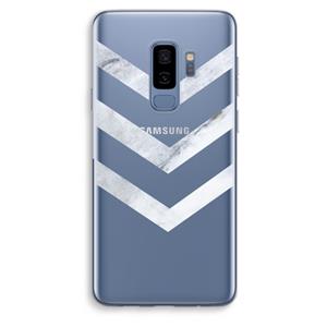 CaseCompany Marmeren pijlen: Samsung Galaxy S9 Plus Transparant Hoesje