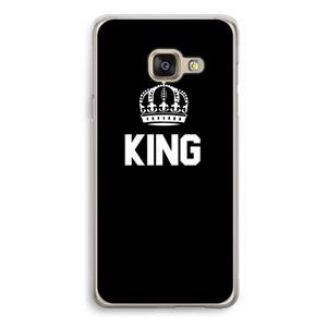 CaseCompany King zwart: Samsung Galaxy A3 (2016) Transparant Hoesje