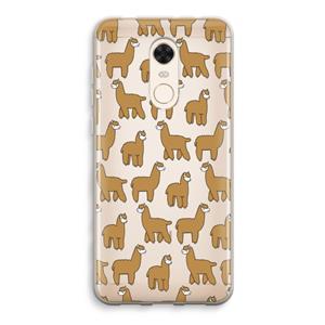 CaseCompany Alpacas: Xiaomi Redmi 5 Transparant Hoesje
