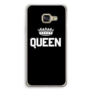 CaseCompany Queen zwart: Samsung Galaxy A3 (2016) Transparant Hoesje
