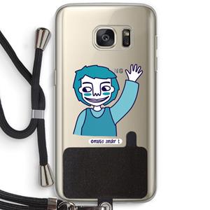 CaseCompany Zwaai: Samsung Galaxy S7 Transparant Hoesje met koord
