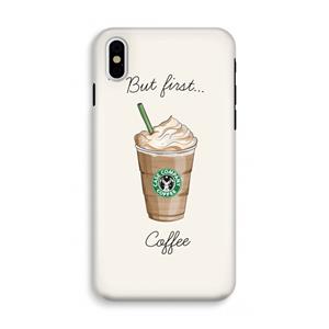 CaseCompany But first coffee: iPhone XS Tough Case