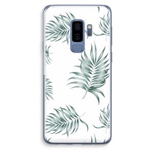 CaseCompany Simple leaves: Samsung Galaxy S9 Plus Transparant Hoesje