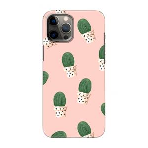 CaseCompany Cactusprint roze: Volledig geprint iPhone 12 Pro Max Hoesje