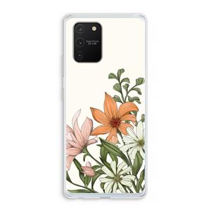 CaseCompany Floral bouquet: Samsung Galaxy S10 Lite Transparant Hoesje
