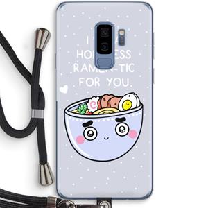 CaseCompany I'm A Hopeless Ramen-Tic For You: Samsung Galaxy S9 Plus Transparant Hoesje met koord
