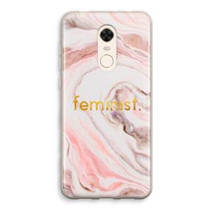 CaseCompany Feminist: Xiaomi Redmi 5 Transparant Hoesje