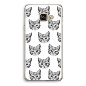CaseCompany Kitten: Samsung Galaxy A3 (2016) Transparant Hoesje