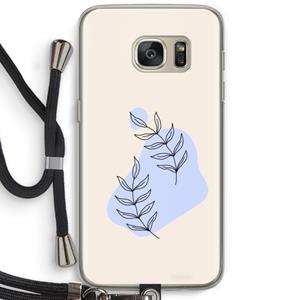CaseCompany Leaf me if you can: Samsung Galaxy S7 Transparant Hoesje met koord