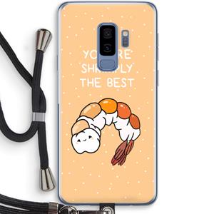 CaseCompany You're Shrimply The Best: Samsung Galaxy S9 Plus Transparant Hoesje met koord