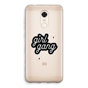 CaseCompany Girl Gang: Xiaomi Redmi 5 Transparant Hoesje