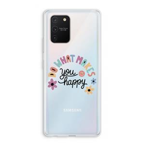 CaseCompany Happy days: Samsung Galaxy S10 Lite Transparant Hoesje