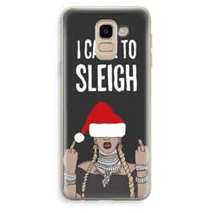 CaseCompany Came To Sleigh: Samsung Galaxy J6 (2018) Transparant Hoesje