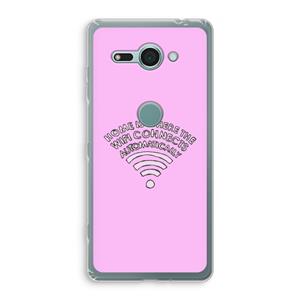 CaseCompany Home Is Where The Wifi Is: Sony Xperia XZ2 Compact Transparant Hoesje