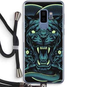 CaseCompany Cougar and Vipers: Samsung Galaxy S9 Plus Transparant Hoesje met koord