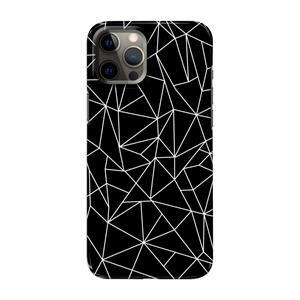 CaseCompany Geometrische lijnen wit: Volledig geprint iPhone 12 Pro Max Hoesje