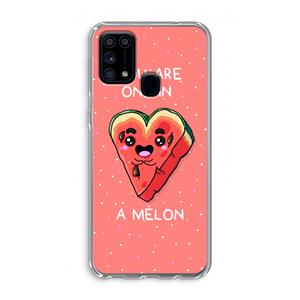 CaseCompany One In A Melon: Samsung Galaxy M31 Transparant Hoesje