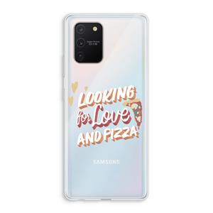 CaseCompany Pizza is the answer: Samsung Galaxy S10 Lite Transparant Hoesje