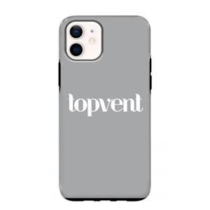 CaseCompany Topvent Grijs Wit: iPhone 12 mini Tough Case