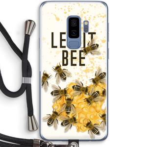CaseCompany Let it bee: Samsung Galaxy S9 Plus Transparant Hoesje met koord