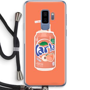 CaseCompany S(peach)less: Samsung Galaxy S9 Plus Transparant Hoesje met koord