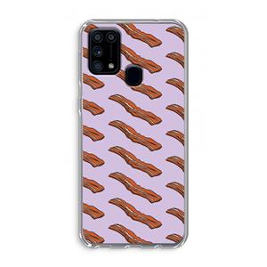 CaseCompany Bacon to my eggs #2: Samsung Galaxy M31 Transparant Hoesje