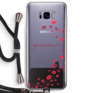 CaseCompany Kusjes: Samsung Galaxy S8 Plus Transparant Hoesje met koord